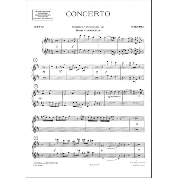 Concerto Pour Alto Parts Flutes 1 Et 2